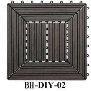 Biztosítóberendezés dekoratív kültéri fa műanyag kompozit DIY Deck csempe